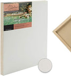 Da Vinci Pro Ultra Smooth Wood Canvas Gesso Board - 3/4" Deep, 16x16 Pack of 4 Single White Acrylic Polymer Gesso Panels for Painting Fine Portraits and Ultra Fine Detail Illustrations and Artwork
