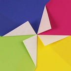 Opret Origami Paper 6x6 inch, 100 Sheets Origami Paper 50 Vivid Colors 15x15 cm Single Sided for Kids Arts and Crafts Projects
