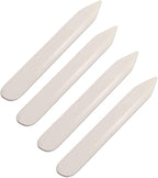 Wuta Bone Folder Leather Craft Tools 4 Pcs DIY Leather Shaping for DIY Handmade Leather Burnishing Bookbinding Cards and Paper Crafts
