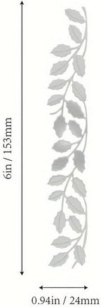 Lapoo Flowers Metal Cutting Die for Scrapbooking - Durable, Cut Stencils for DIY Scrapbook Photo Album Decorative Paper Card, Card Making Supplies, Embossing (Branch 6 x 0.9 in)