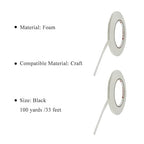 HAHIYO White 0.25Inch Wide Floral Tape, Waterproof Florist Tape Flower Wrap Adhesive Waterproof Decorative Tape for Bouquet Stem Wrapping Flower Arranging and Floral Craft, 2Rolls 200Feet/66Yard Total