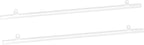 MECCANIXITY PVC Poster Hanger Rail Poster Strip Bar 150cm/59inch Clear with Clips for Poster, Map, 4 Set