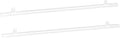 MECCANIXITY PVC Poster Hanger Rail Poster Strip Bar 90cm/35inch Clear with Clips for Poster, Map, 4 Set