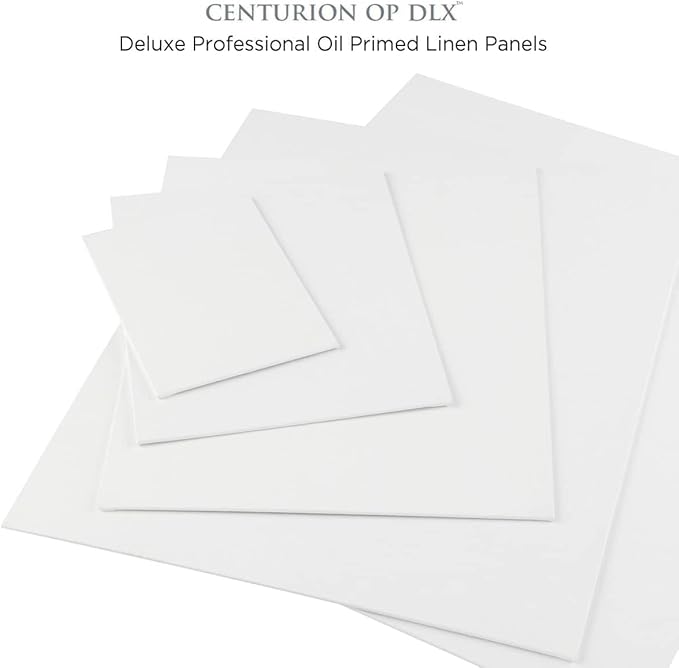Centurion Deluxe Professional Oil Primed Linen Canvas Panels - 3x5-12 Pack of Linen Canvases for Painting, Artwork and More