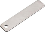 15PCS Metal Engraving Plate Stainless Steel Blank Stamping Rectangle Label 8th DIY Stamping Stamping Military Pendant Long Strip Tag