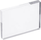 PATIKIL Acrylic Stamp Block, 1 Pack Clear Stamping Block with Grid Lines Decorative Mounting Blocks Set Rectangle for Scrapbooking DIY Crafts Cards Making