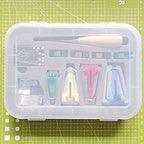 YICBOR Bias Tape Maker 6mm 12mm 18mm 25mm Fabric Bias Binding Maker with Binder Foot Bradawl Quilting Clips Sewing Pins Kit (bias Tape Maker Set)