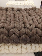 Natural Wool Bulk roving, 8 lb. Best Wool for Spinning, arm Knitting, Felting, Chunky Blankets and Tapestry. Natural Colors, un-Dyed. (Mocha, 8 lb)
