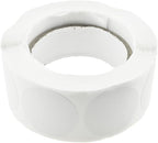 HAHIYO 1Inch 500Pcs White Kraft Label Sticker Roll - Round, Blank, Permanent Adhesive Dot Sticker for Jar, Canning, Price Tag, Store Organizing