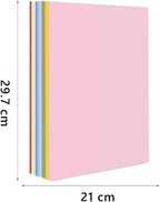 A4 Origami Paper Colorful 100 Sheets, 8.27×11.7 inch Double Sided Color Easy Fold Big Origami Paper A4 Colored Copy Papers Thin 70gsm for Beginners, DIY handwork Art Craft Projects (210 x 297 mm)