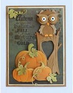 Lapoo Halloween Metal Cutting Die for Scrapbooking, 3D Backgrounds Frame New Cutting Dies DIY Album Card Making Decor Paper Metal Die Cuts Party Wedding Decorations (Halloween Pumpkin 5.6 x 2.6 in)