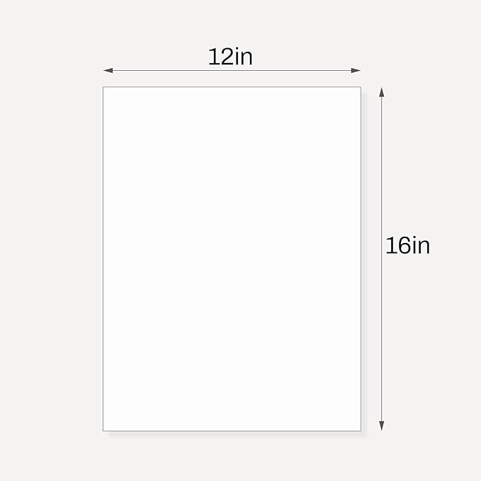 Somime 10 Pack Backing Boards, 12x16 Uncut White Mats Matboards, Acid-Free Backerboards for Art Prints, Ideal for Photos, Pictures, Prints, and Frames