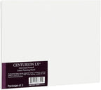 Centurion All-Media Primed Linen Panels - 10x10 3 Pack - 11oz Universal Primed Canvas Boards for Painting, Mounted on MDF Wood, Non-Warping, Ideal for Artists, Professionals, and Painters