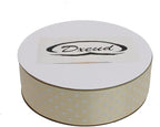 Polka Dot Grosgrain Ribbon 25 Yard Each Roll 100% Polyester (1", Beige)