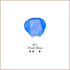 Artecho Pearl Blue Acrylic Paint (120ml / 4.05oz) Tubes, Art Craft Paints for Canvas Painting, Rock, Stone, Wood, Fabric, Art Supplies