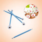 4 Pcs Modeling Ball Tools Double Ended 8 Ball Stainless Steel Dotting Modeling Tools Clay Indentation DIY Ceramics Pottery Carving Tool Embossing Sculpting Set
