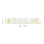 Sewing Ruler, Acrylic Clear Ruler for Sewing, Transparent Quilting for Designing Layout Quilting 5x30cm
