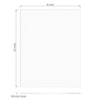 Clear Acrylic Sheet 8" x 10" Cast Plexiglass Panel 1/8" Thick (3mm) Transparent Plastic Board for Sign, Craft, Display Projects, Laser Cutting, Engraving, Pack of 2