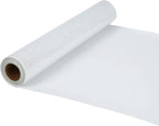 HTV White Glitter Iron on Vinyl 12Inch by 25ft Roll Heat Transfer Vinyl for T-Shirt HTV Rolls for All Cutter Machine - Easy to Cut & Weed for Heat Transfer Design (25ft, 01-Glitter White)