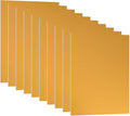 PATIKIL 7x5x1/32inch Anodized Aluminum Sheet, 10Pcs Metal Rectangle Aluminum Plate 0.8mm Thick Engraving Blanks for Laser Engraving DIY Decorative Crafting Home Decoration, Yellow