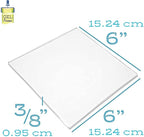 Gel Press Monoprinting Print Plate - 6” X 6” Gel Plate - Printmaking Supplies - Reusable Gel Printing Plate for Press Art for Card Making, Scrapbooking, Journaling, Arts and Crafts, Home Decor