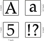 6 Inch Alphabet Letter Stencils for Painting - 70 Pack Letter and Number Stencil Templates with Signs for Painting on Wood, Reusable Letters and Numbers Stencils for Chalkboard Wood Signs & Wall Art
