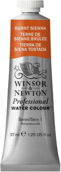 Winsor & Newton Professional Watercolor, 37ml (1.25-oz) Tube, Burnt Sienna