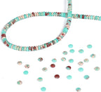 Natural Green Shoushan Disk Stone Beads 4x2mm 160pcs Rondelle Loose Semi Gemstone Beads for Jewelry Making Design