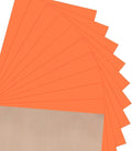 JANDJPACKAGING Neon Orange Heat Transfer Vinyl HTV for T-Shirts 12"x10" 10 Pack Iron on Vinyls (Neon Orange)