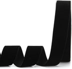 Black Velvet Ribbon,1-1/2"W x 20Yd Single Face,Great for Gift Wrapping,Hair Bows,Handmade Craft and Christmas,Wedding Decoration (1-1/2" Black)