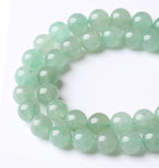 90PCS 4MM Green Aventurine Natural Gemstone Round Stone Beads for Jewelry Making DIY Energy Stone Healing Power Bracelet 15"