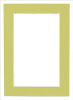 Pack of 25 Acid Free 8x10 Mats Bevel Cut for 5x8 Photos - Pistachio Green Precut Matboards With Backing Boards and Clear Photo Mat Bags For Pictures, Photos, Framing - 4-ply Thickness