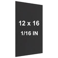 Anodized Aluminum Sheet Metal 12 x 16 x 1/16 Inch Black Metal Plates for Laser Engraving 1.50MM Thin Decorative Sheets for Crafting, House Decoration