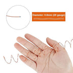 Tenn Well 20 Gauge Jewelry Wire, 328 Feet 0.8mm Bendable Aluminum Craft Wire for Jewelry Making, Beading, Sculpting and Bonsai Training (Copper)