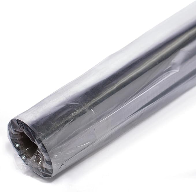 Anderson's Silver Shiny Metallic PVC Roll: 47" x 100' Flame-Resistant Event Decor for Weddings, Parties, Photo Booths, Gift Wrap, Table Covers, Backdrops, Crafts & Holiday Decorations