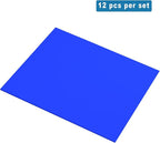QIDIWIN EVA Foam Craft Sheets - 9x12 Inch 2mm Thick Versatile Non-Adhesive Foam for DIY, Cosplay, Scrapbooking, Classroom Projects - Durable, Flexible, Perfect for Crafting, 12 Pack(Blue)