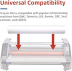 TruLam - 2 Rolls Standard Gloss 3 Mil 25 in. x 250 ft. x 1 in. Core Laminating Film