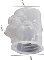 Bear Cylinder Animal Candle & Clay Jewelry Resin Casting Molds - 3D Silicone Mold for Craft Supplies