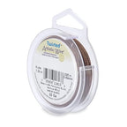 Artistic Wire, 22 Gauge / .64 mm Tarnish Resistant Colored Copper Craft Wire, Round Twist, Antique Brass Color, 8 yd / 7.31 m
