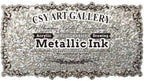 CSY Art Gallery Silver Chrome Metallic Acrylic Inks-Paint for Crafts-Liquid Leaf Silver Paints Calligraphy Ink (Cappuccino Chrome)