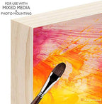 Ampersand Art Supply Unprimed Basswood Artist Panel, 7/8" Cradled Profile, 9"x12"