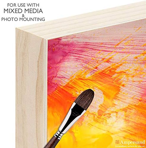 Ampersand Art Supply Unprimed Basswood Artist Panel, 1-1/2" Cradled Profile, 12"x16"