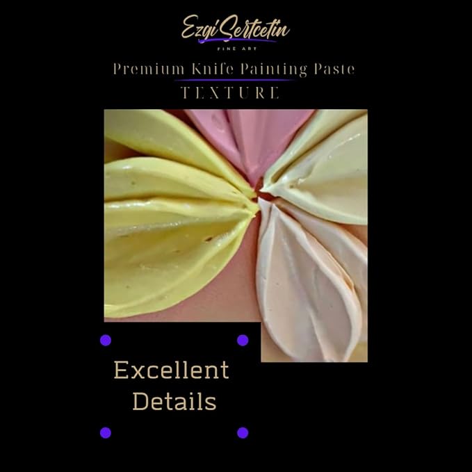 Premium Palette Knife Painting Paste|Texture Paste|Authentic Bright Colors|Ready to Use|Easy to Apply| 6oz (Platinum Silver)