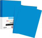 8.5 x 11" Bright Blue Color Paper Smooth, for School, Office & Home Supplies, Holiday Crafting, Arts & Crafts | Acid & Lignin Free | Regular 20lb Paper - 100 Sheets