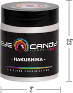 Eye Candy Pigments Premium White Mica Powder - Hakushika (25gr) - for Epoxy, Resin, Soap, Paint, Woodworking, Acrylic Pouring, Bath Bombs, Fishing Lures - DIY Arts and Crafts Additive