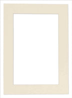 5.5x8.5 Mat for 8.5x11 Frame - Precut Mat Board Acid-Free Textured Cream 5.5x8.5 Photo Matte for a 8.5x11 Picture Frame, Matboard for Family Photos, Show Kits, Art, Picture Framing, Pack of 1 Mat