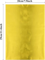 Briartw 20x29cm Hot Foil Paper 50 Sheets Pack Toner Reactive Foil Hot Stamping Foil Paper by Laser Printer and Laminator for Scrapbooking Craft Cardmaking DIY Album (Yellow Gold, 100 Sheets)