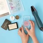 Mini Heat Gun, Electrical Phone Repair Heat Tool for DIY Craft Embossing, Paint Drying, Candle Making, Epoxy Resin, Shrink Wrap Hot Air Gun with Silicone Brush (x2)