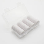 Set of 100 Opaque Plastic Learning Counters Mini Poker Chips Game Tokens with Storage Box (White, 1.58 Inch)