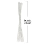 Decora 22 Gauge White Floral Wire 16 inch,50/Package